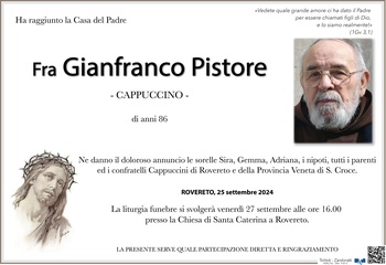 Pistore Gino - Fra Gianfranco