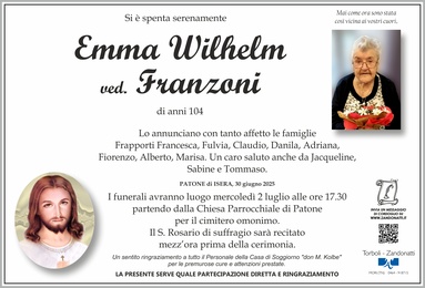 Wilhelm Emma ved. Franzoni
