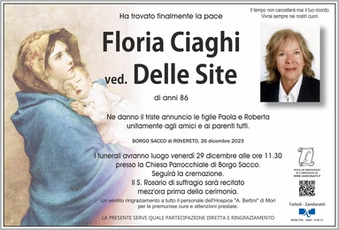 Ciaghi Floria ved. Delle Site