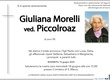 Morelli Giuliana ved. Piccolroaz