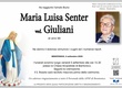 Senter Maria Luisa ved. Giuliani