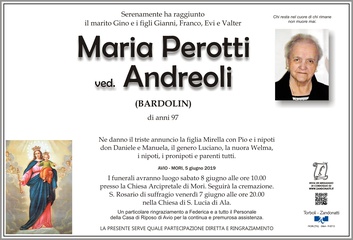 Perotti Maria ved. Andreoli