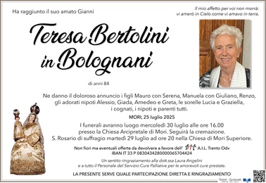Bertolini Teresa ved. Bolognani