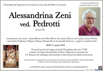 Zeni Alessandrina ved. Pedrotti
