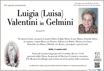 Valentini Luigia in Gelmini