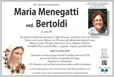 Menegatti Maria ved. Bertoldi