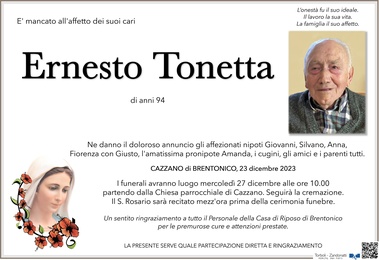 Tonetta Ernesto