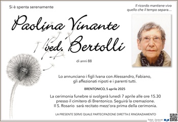 Vinante Paolina ved. Bertolli