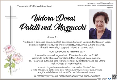 Patelli Isidora ved. Mazzucchi