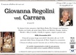 Regolini Giovanna ved. Carrara