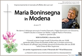 Boninsegna Maria in Modena