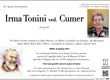 Tonini Irma ved. Cumer