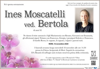 Moscatelli Ines ved. Bertola