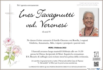 Tavagnutti Ines ved. Veronesi