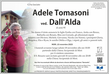 Tomasoni Adelina ved. Dall'Alda