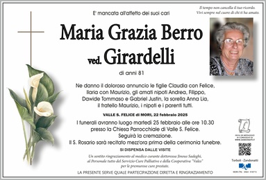 Berro Maria Grazia ved. Girardelli
