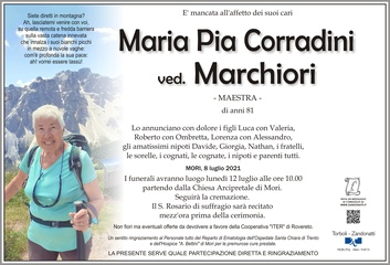 Corradini Maria Pia ved. Marchiori