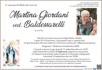 Giordani Martina ved. Baldessarelli