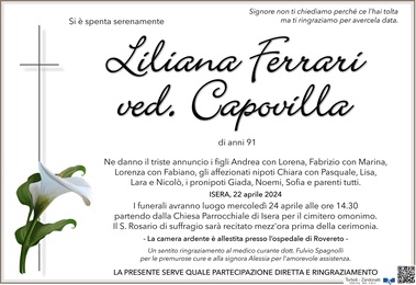 Ferrari Liliana ved. Capovilla