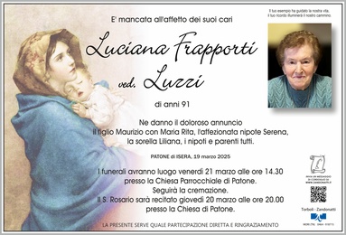 Frapporti Luciana ved. Luzzi