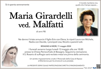 Girardelli Maria ved. Malfatti