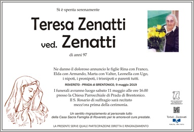 Zenatti Teresa ved. Zenatti