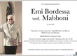 Bordessa Emilia ved. Mabboni