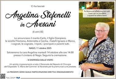 Stefenelli Angelina in Avesani