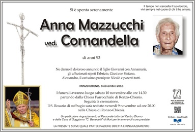 Mazzucchi Anna ved. Comandella