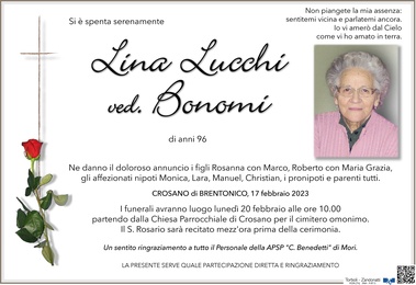 Lucchi Lina ved. Bonomi