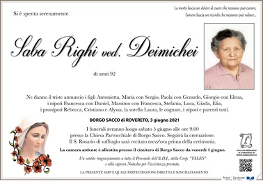 Righi Saba ved. Deimichei