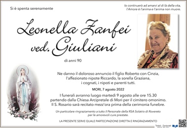 Zanfei Leonella ved. Giuliani