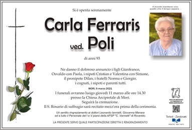 Ferraris Carla ved. Poli
