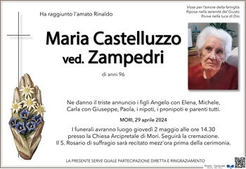 Castelluzzo Maria ved. Zampedri