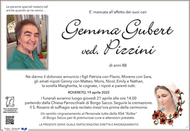 Gubert Gemma ved. Pizzini
