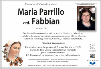 Parrillo Maria ved. Fabbian