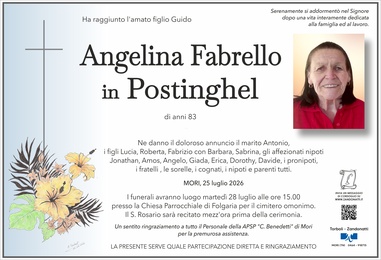 Fabrello Angelina in Postinghel