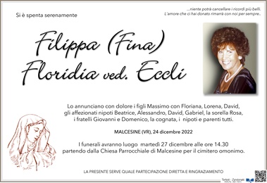 Floridia Filippa ved. Eccli
