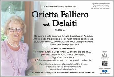 Falliero Orietta ved. Delaiti