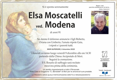 Moscatelli Elsa ved. Modena