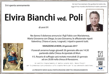 Bianchi Elvira ved. Poli