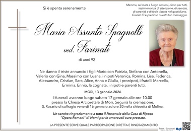 Spagnolli Maria Assunta ved. Farinati