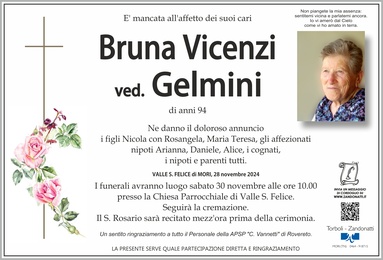 Vicenzi Bruna ved. Gelmini