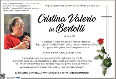 Valerio Cristina in Bertolli