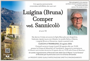 Comper Luigina (Bruna) ved. Sannicolò