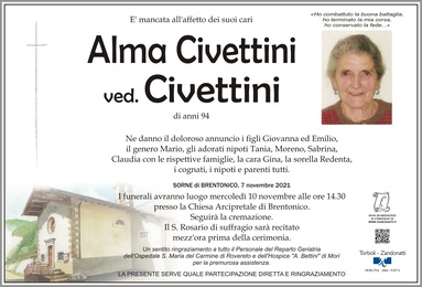 Civettini Alma ved. Civettini