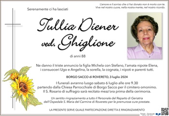 Diener Tullia ved. Ghiglione