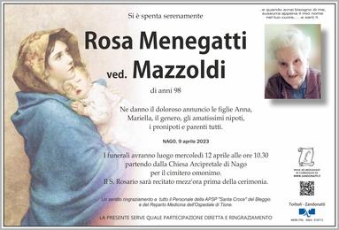 Menegatti Rosa ved. Mazzoldi