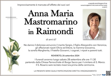 Mastromarino Anna Maria in Raimondi