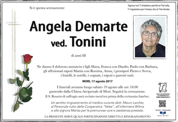 Demarte Angela ved. Tonini